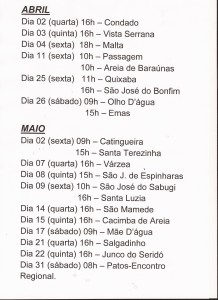 Calendário 2014